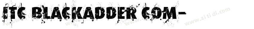 ITC Blackadder Com字体转换